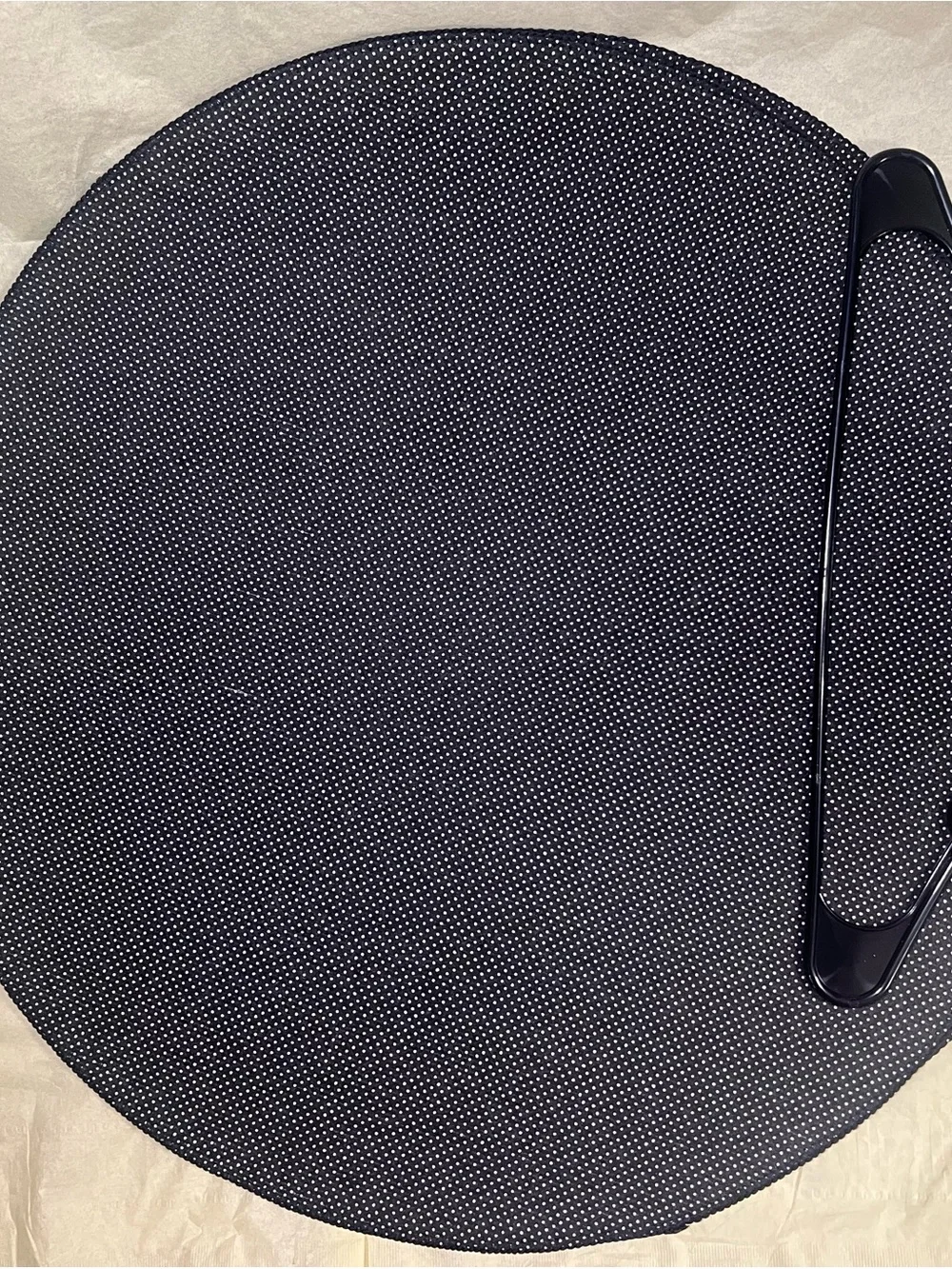 Custom Supreme Black Round KAWS Graphic Mat with Multicolor Accents